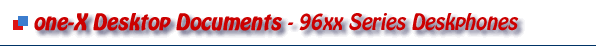 Avaya one-X 96xx Desktop Documents